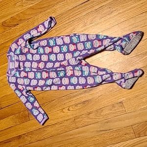 3 for $15 Baby girl 18month fleece owl footed onesie